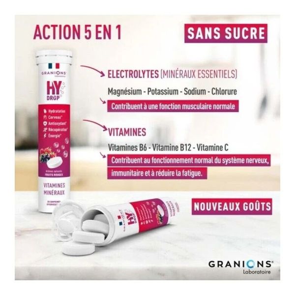 Hydrop Vitamines et Minéraux - 20 comprimés