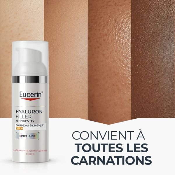 Soin de jour epigenetique SPF30 Hyaluron-Filler + Longevity - 50 ml