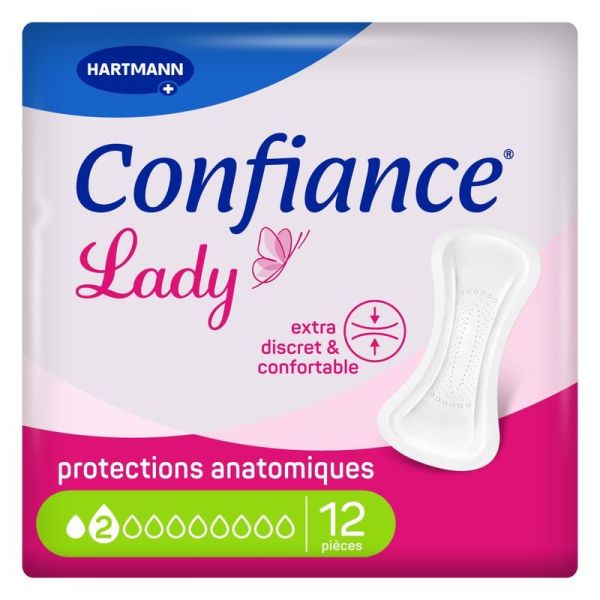 Confiance Lady Protections Anatomiques 2 gouttes - Sachet de 12