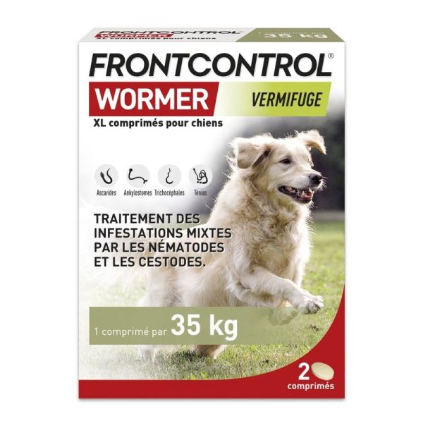 Wormer Vermifuge Chien - 2 comprimes