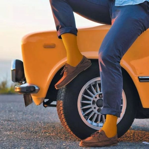 Chaussettes de Contention Mixte Classe 2 Naturel Soie