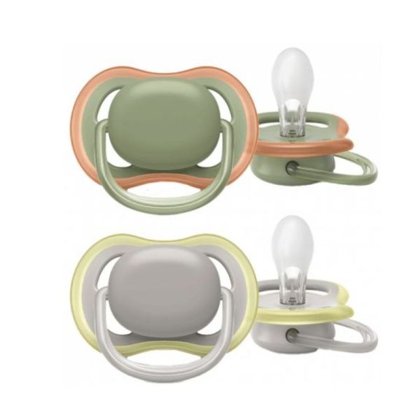 Avent Ultra Air 2 Sucettes Orthodontiques Silicone 6-18 mois