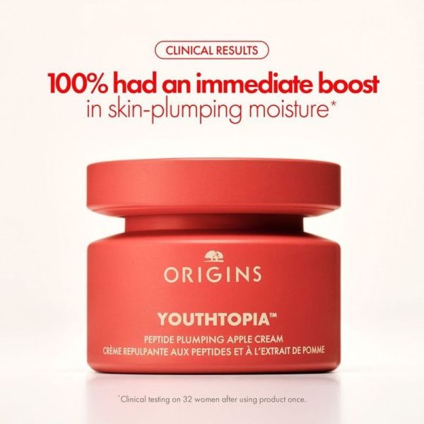 Crème Repulpante aux Péptides et à l'Extrait de Pomme YOUTHTOPIA - 50 ml