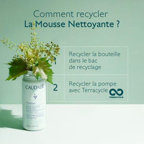 Mousse Nettoyante Visage Vinoclean - Fleur de Vigne - 50 ml