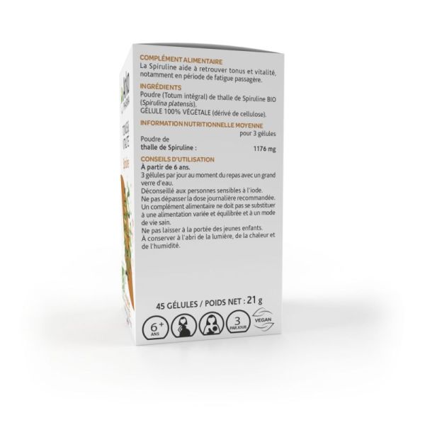 Arkogelule Bio Spiruline 390Mg Bte 45