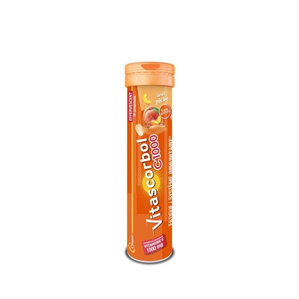 C1000 - Pêche - 15 comprimés effervescents