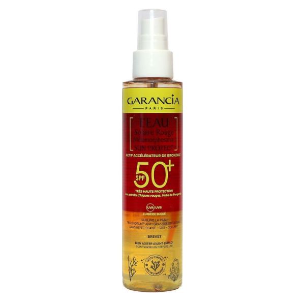 Eau solaire rouge métamorphosante SPF50+ 150ml