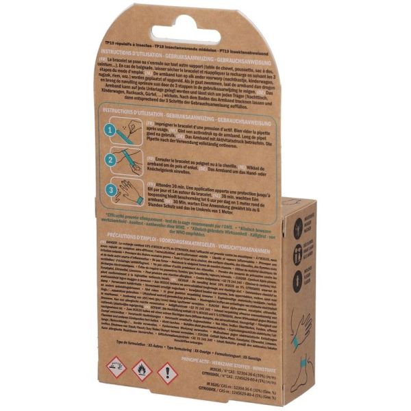 Bracelet Anti-Moustiques Junior - 1 bracelet + 1 recharge de 6 ml