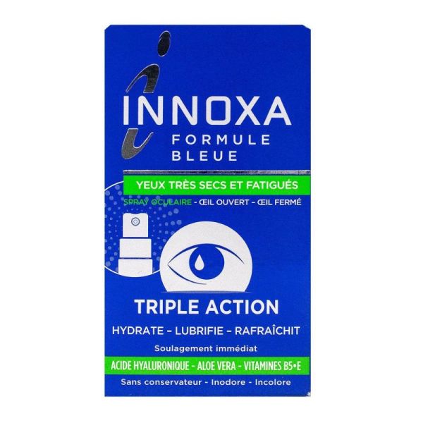 Innoxa Formule Bleue Spray Yeux Secs Fati