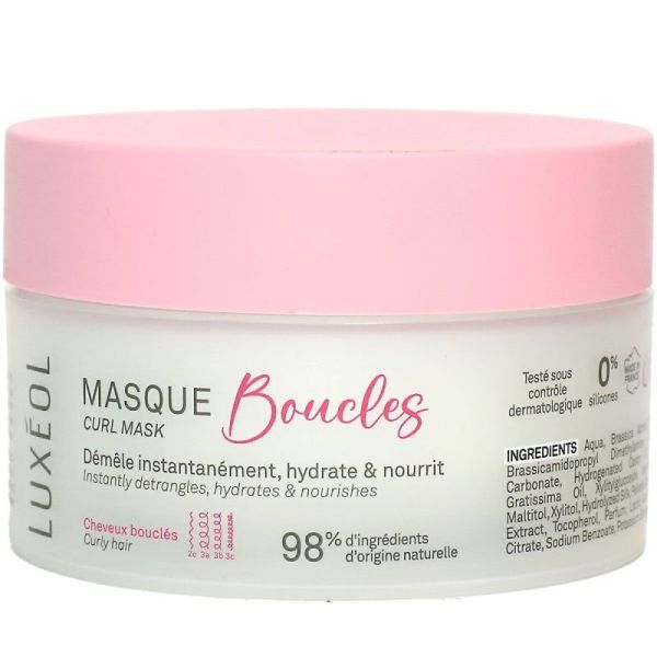 Masque cheveux bouclés 2C à 3C 200ml