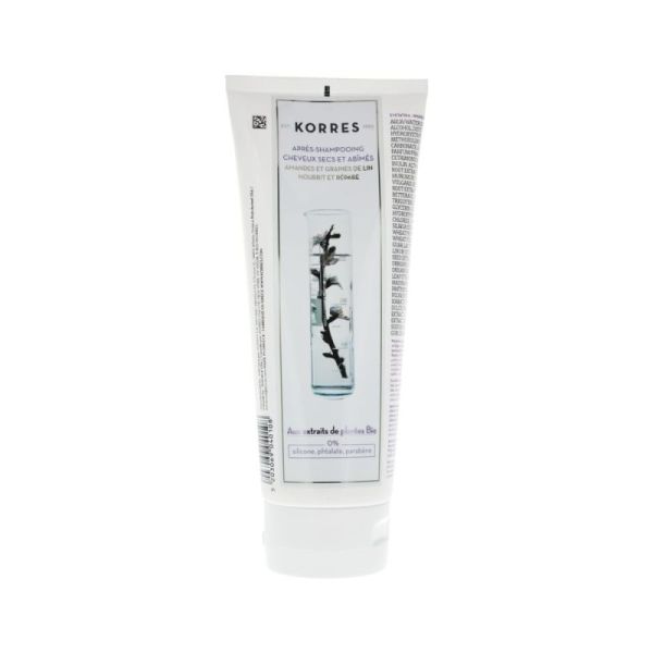 Korres après-shampoing cheveux secs et abîmés 200 ml