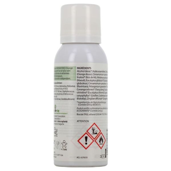 Aromaforce Spray Assainissant Orange Douce Ravintsara Bio - 150 ml