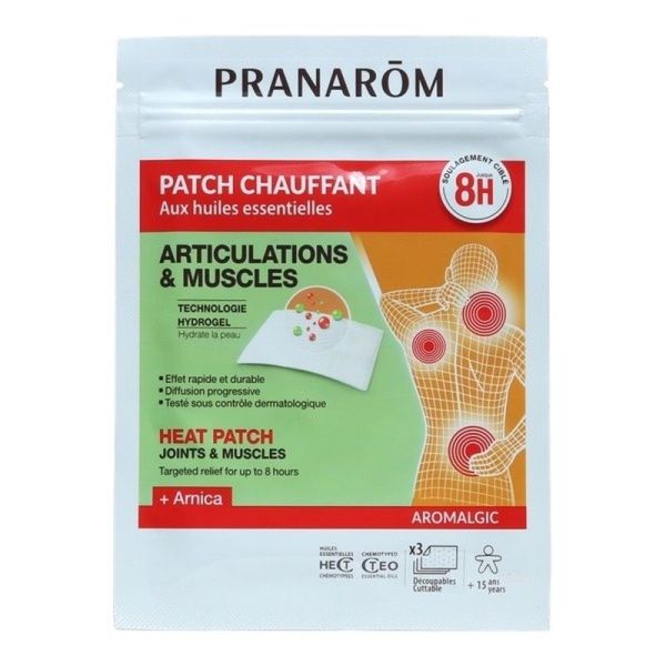 Patch Chauffant aux Huiles Essentielles Aromalgic - 3 patchs découpables