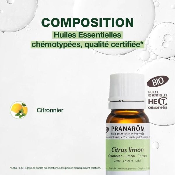 Huile Essentielle de Citronnier - Bio - 10 ml