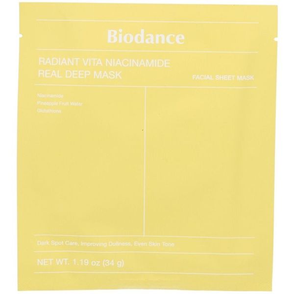 REAL DEEP MASK - Masque Radiant Vita Niacinamide Illuminateur Unifiant - 34 g