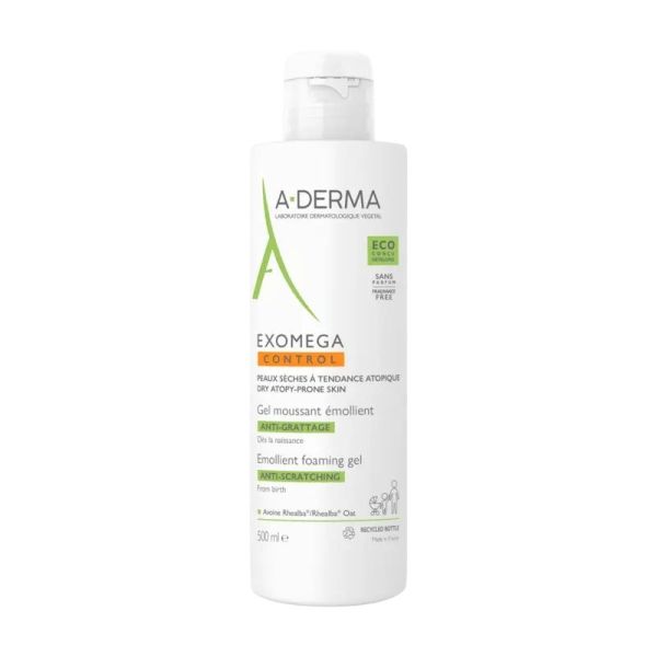 Gel moussant émollient anti-démangeaisons EXOMEGA CONTROL - 500 ml