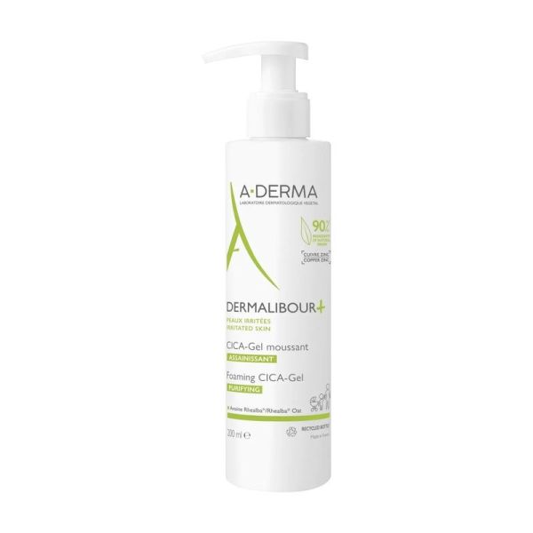 CICA-Gel moussant assainissant DERMALIBOUR+ - Sans parfum - 200 ml