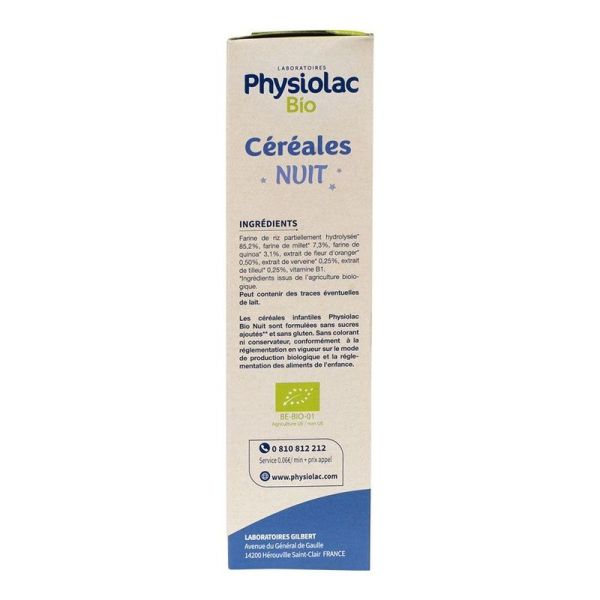 Bio Céréales Nuit Dès 4 Mois - 200 g