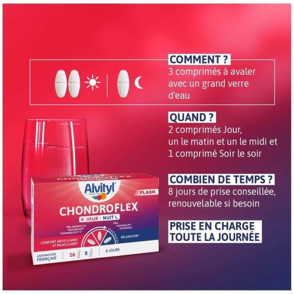Chondroflex Jour - Nuit - 24 comprimés