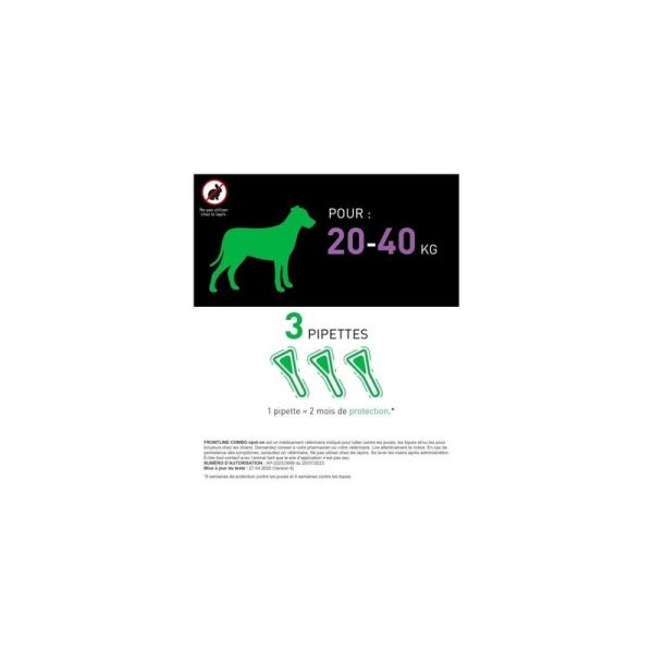 Frontline Combo Chien L - 3 pipettes de 2,68 ml