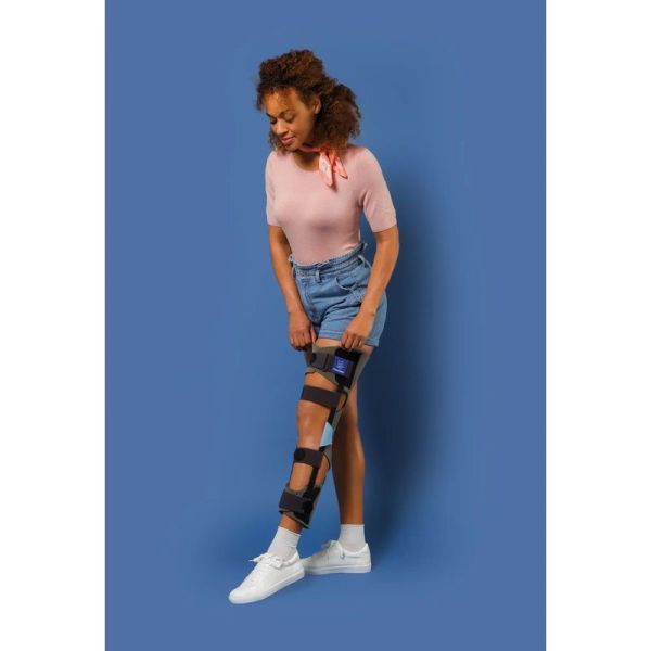 Genuimmo 0 degre attelle d'immobilisation aeree - Taille M, hauteur 50 cm