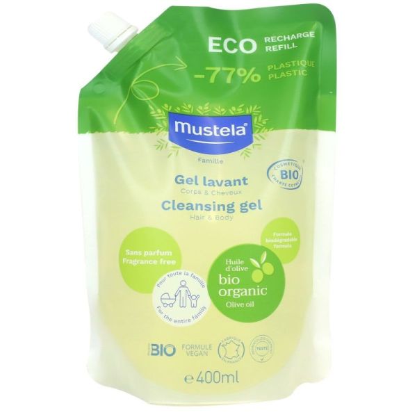 Mustela Bio Eco Rech Gel Lavant 400Ml