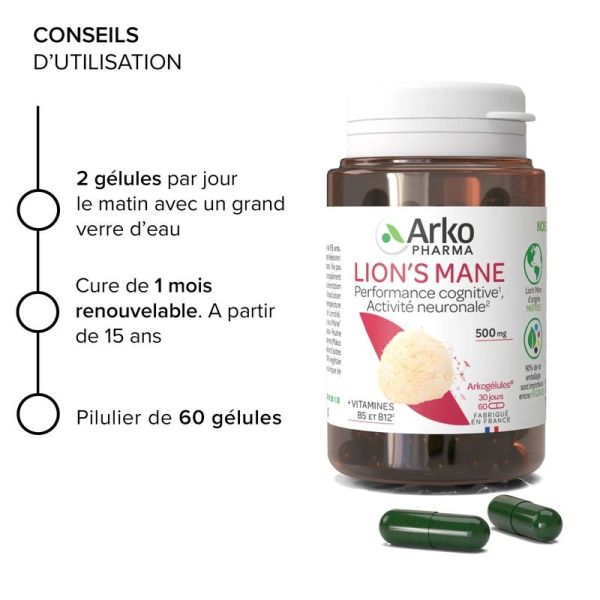Arkogélules Lion's Mane - 60 gélules