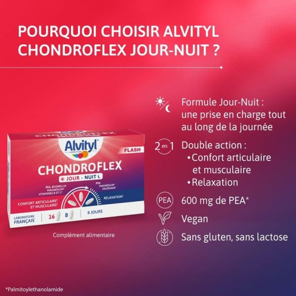 Chondroflex Jour - Nuit - 24 comprimés