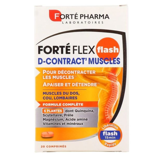 Flex Flash D-Contract' Muscles - Effervescent - 20 comprimés
