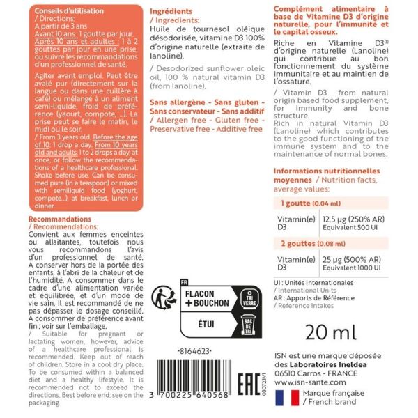 VITAL D3 - 20 ml
