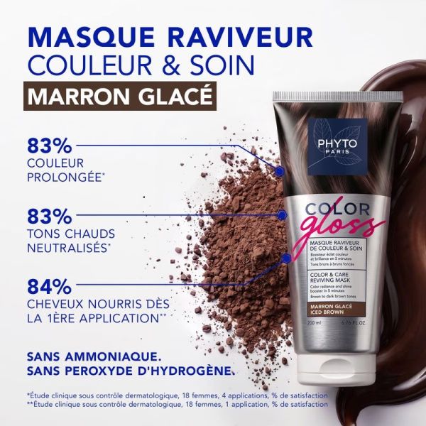 COLOR GLOSS - Masque Raviveur de Couleur et Soin - Marron Glacé - 200 ml