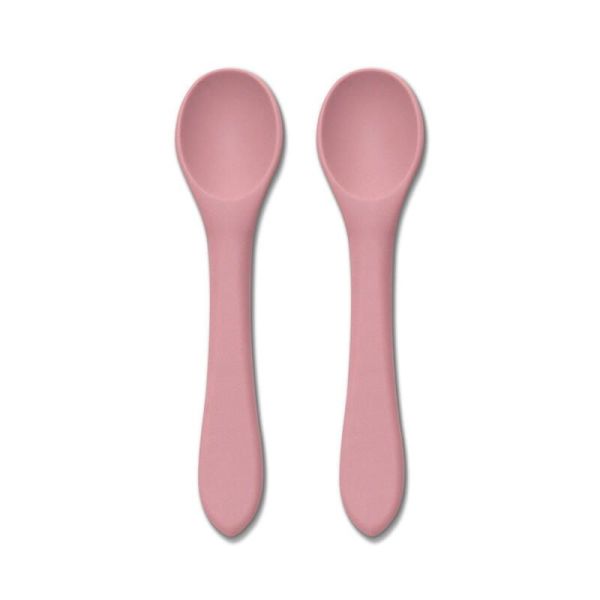Lot de 2 cuillères en silicone - Rose