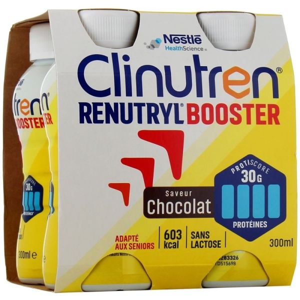 RENUTRYL BOOSTER Chocolat - 4 x 300 ml