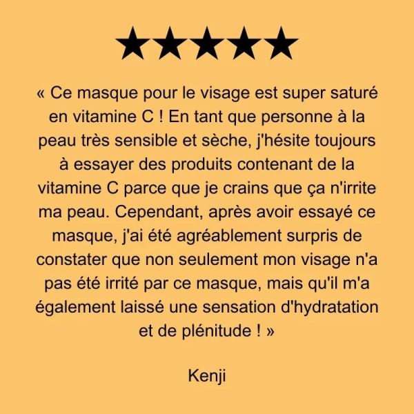 Masque en tissu eclaircissant a la vitamine C CELLMAZING