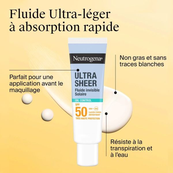 Ultra Sheer Solaire Fluide Invisible Oil Control SPF50+ - 50 ml