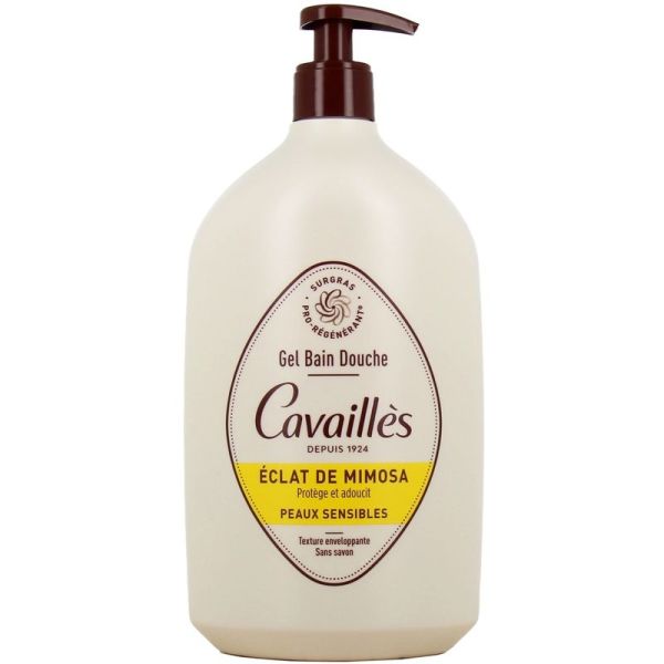 Gel Bain Douche Surgras - Éclat de Mimosa - 1 L