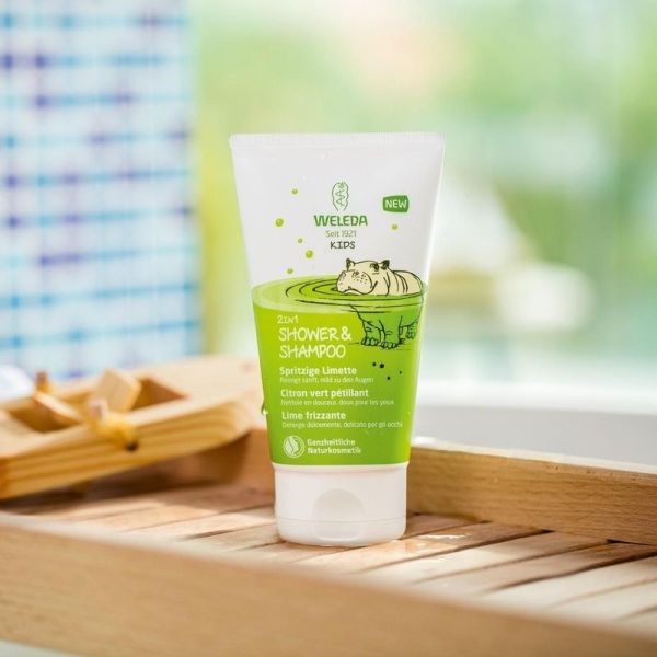 Kids 2 en 1 Douche & Shampoing Citron Vert Pétillant - 150 ml
