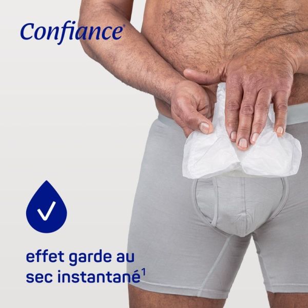 Protections Absorbantes Anatomiques 4 Gouttes Confiance Men - 14 unités