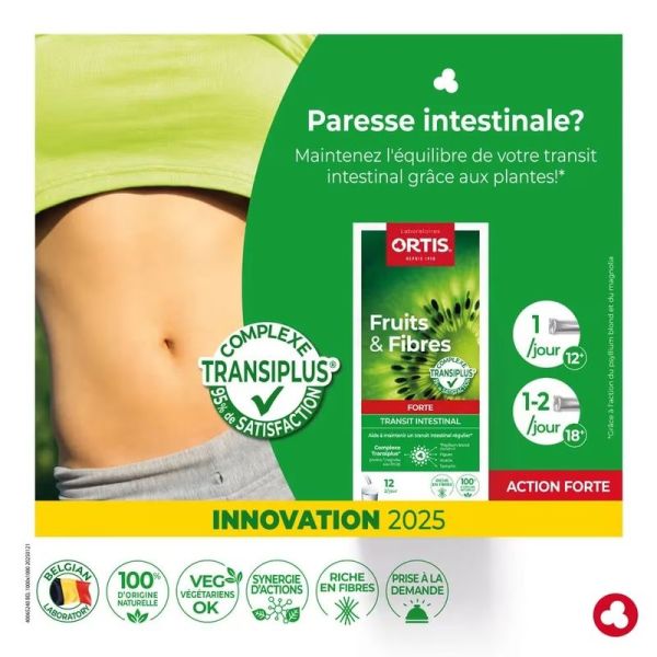 Fruits & Fibres Forte Transit Intestinal - 12 sticks