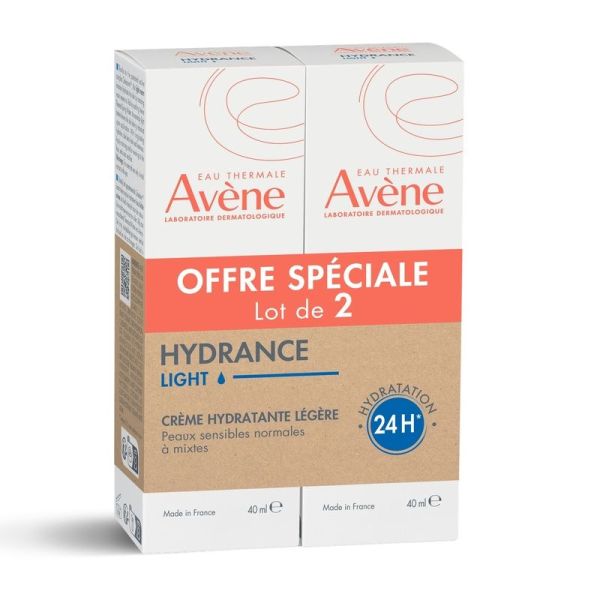 Creme Hydratante Legere Hydrance Light - 2 x 40 ml