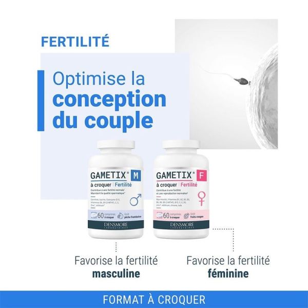 Gametix M Fertilité - 60 comprimés à croquer