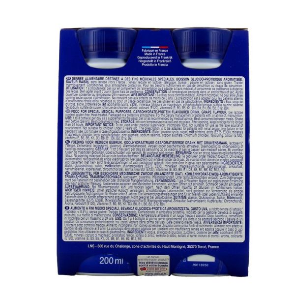 Delical Boisson Fruitée Raisin - 4 x 200 ml