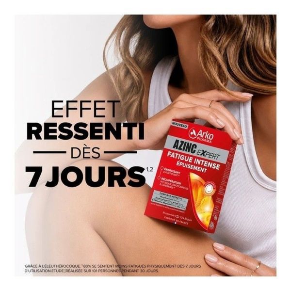 Azinc Expert Fatigue Intense Epuisement - 30 comprimes