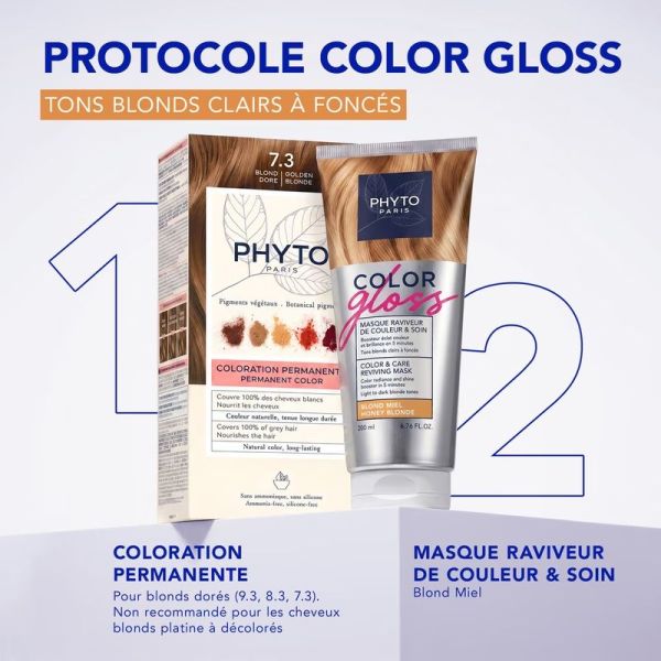 Masque Raviveur de Couleur et Soin COLOR GLOSS - Blond Miel - 200 ml