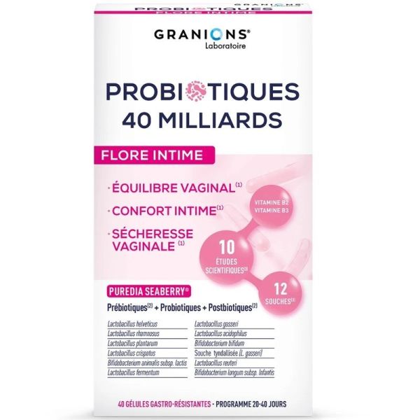Probiotiques Flore Intime - 40 gélules
