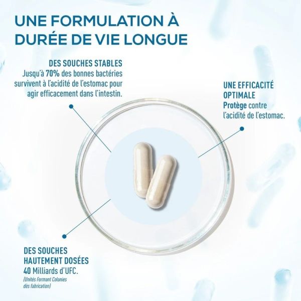 Probiotiques Flore Intestinale - 40 gélules