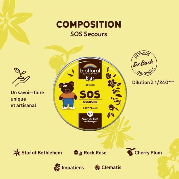 Enfants SOS Secours Jour - Bio - 45 g