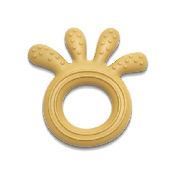 Hochet de dentition en silicone Octopus Jaune - 1 unite
