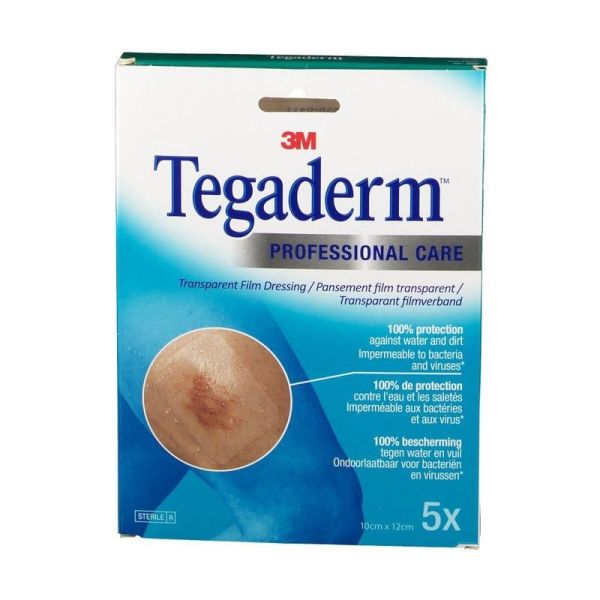 Tegaderm Film - 10 cm x 12 cm, 5 pansements