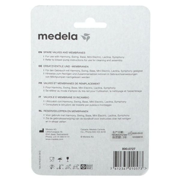Kit 2 Valves et 6 Membranes de rechange pour tire-lait